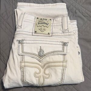 Rock Revival Women's Off-White Boot Cut Jeans